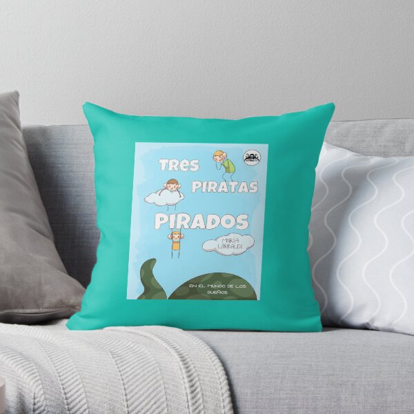 Three pirate pirates in the dream world Throw Pillow