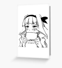 Lewd Grußkarte