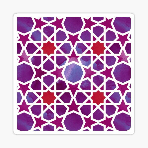 "Islamic Geometric Art Design" Sticker for Sale by IslamicColors