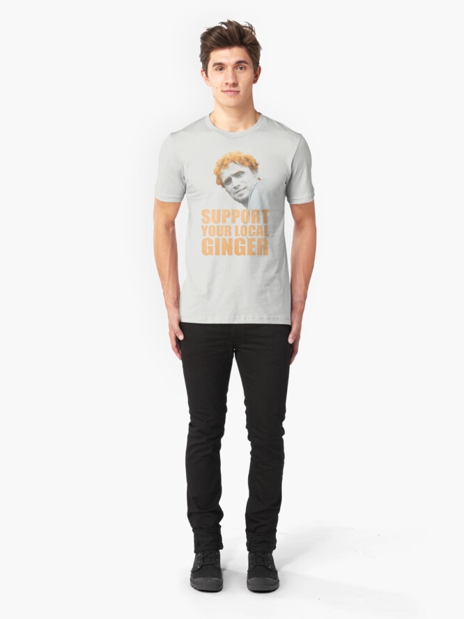 Alternate view of Support Your Local Ginger Slim Fit T-Shirt