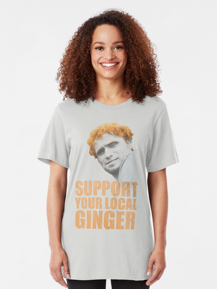 Alternate view of Support Your Local Ginger Slim Fit T-Shirt