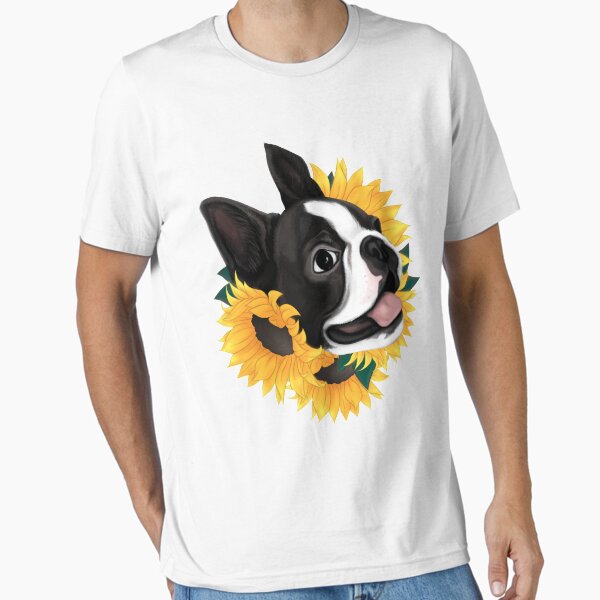 Item preview, Boston Terrier Sunflower  designed and sold by Julia Pols.