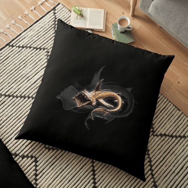 Dragon from the abyss Floor Pillow