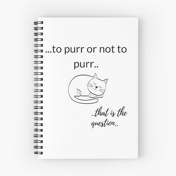 Item preview, Purring cat famous quote designed and sold by WildCreation.