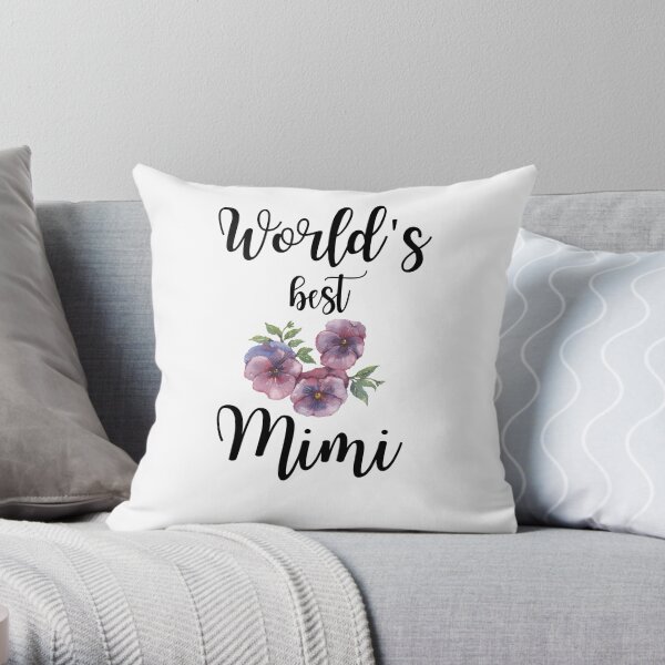 world Best Mimi Throw Pillow