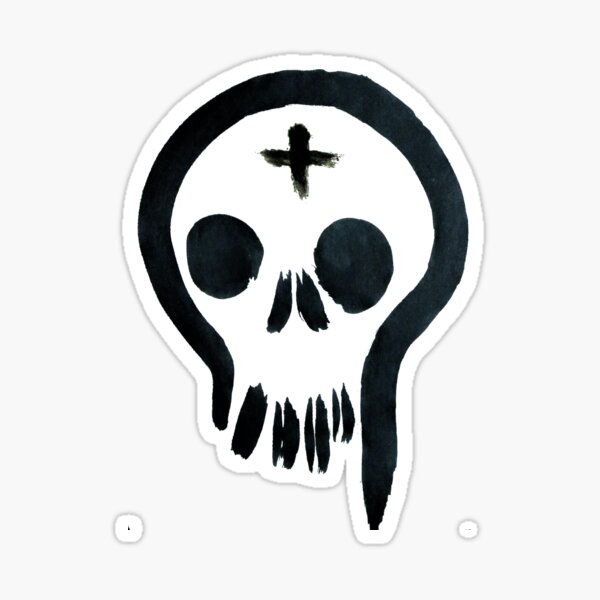Ash Skull Sticker