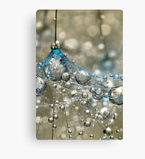 Cyan & Gold Canvas Print