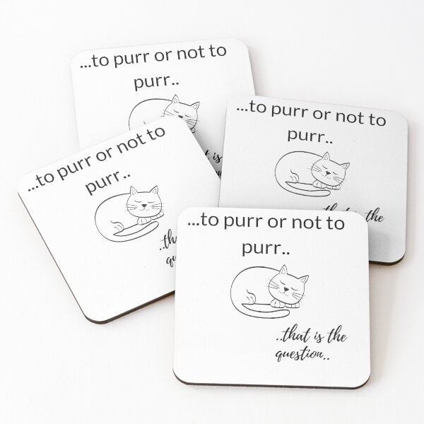 Item preview, Purring cat famous quote designed and sold by WildCreation.