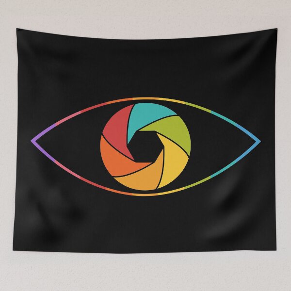 Item preview, Colorful eye camera shutter designed and sold by NerdySherds.