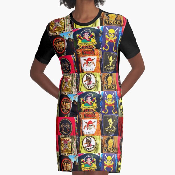 Ye Mystic Krew of Gasparilla patches Graphic T-Shirt Dress