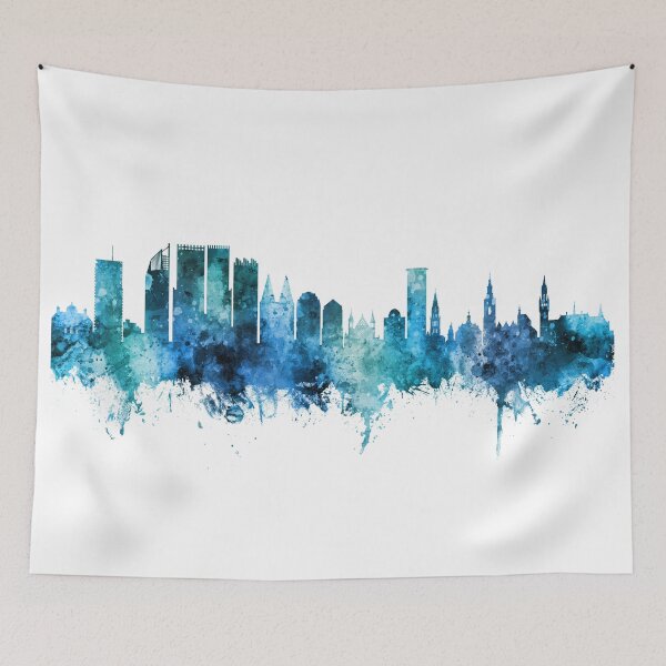 Item preview, The Hague Netherlands Skyline designed and sold by ArtPrints.
