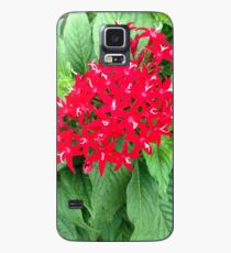Red Flowers Case/Skin for Samsung Galaxy