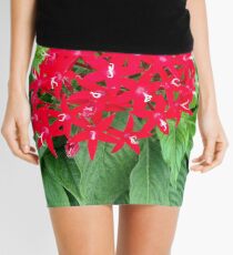 Red Flowers Mini Skirt