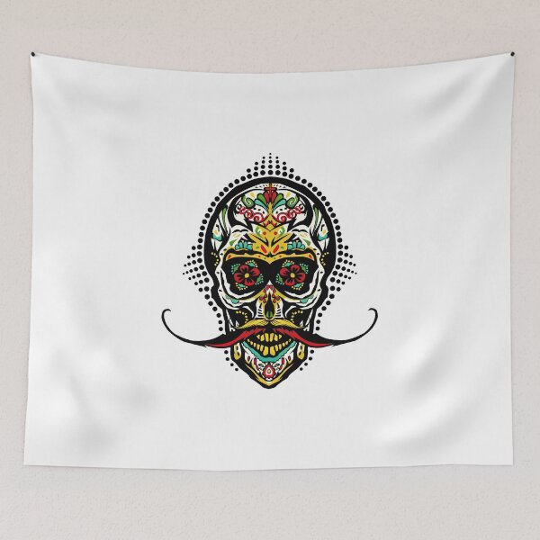 Item preview, mexicain hipster skull designed and sold by Achille3777.