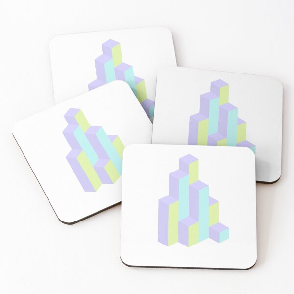 Item preview, Towers (pastel blue, pastel green, lilac) designed and sold by Maeduse.