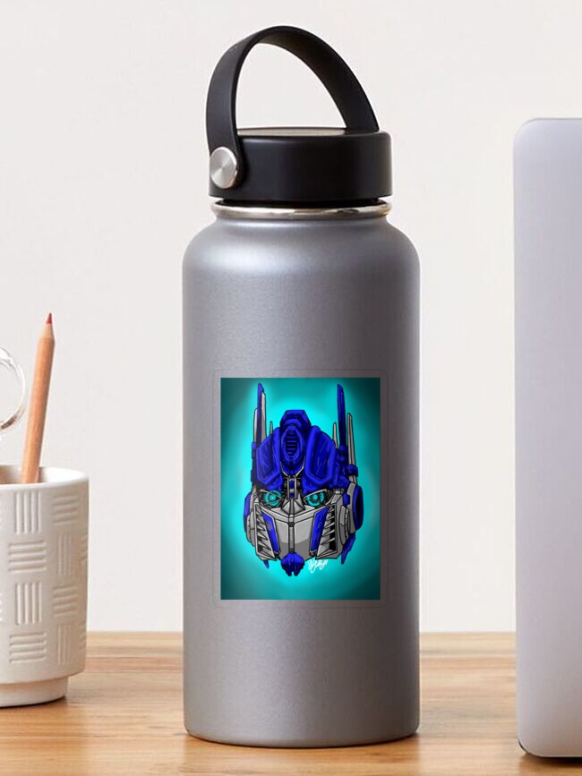 Optimus Prime Water Bottle by syndicatestudio
