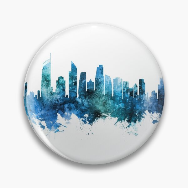 Item preview, Gold Coast Australia Skyline designed and sold by ArtPrints.