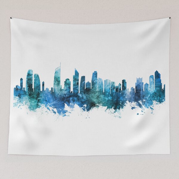Item preview, Gold Coast Australia Skyline designed and sold by ArtPrints.