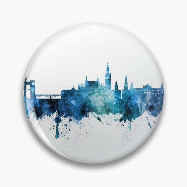 Item preview, Sevilla Spain Skyline designed and sold by ArtPrints.