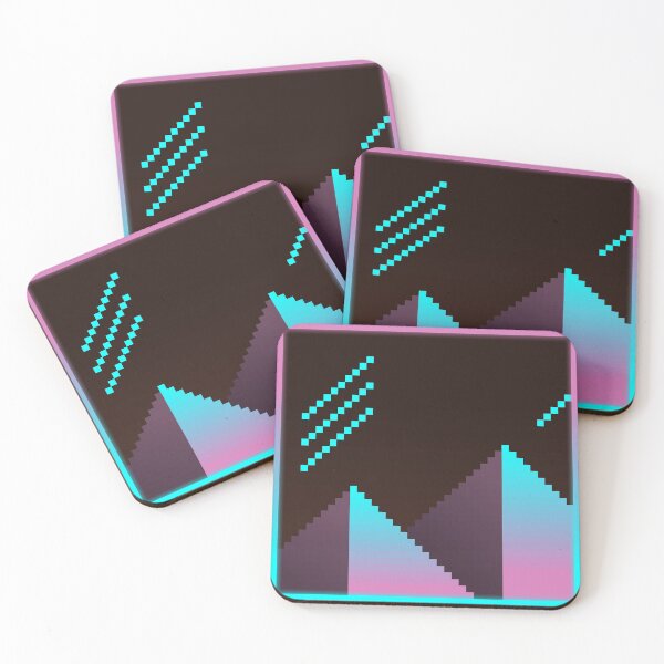Item preview, Aesthetic Vaporwave Mountains Pixel Art Design  designed and sold by Gavirlas.