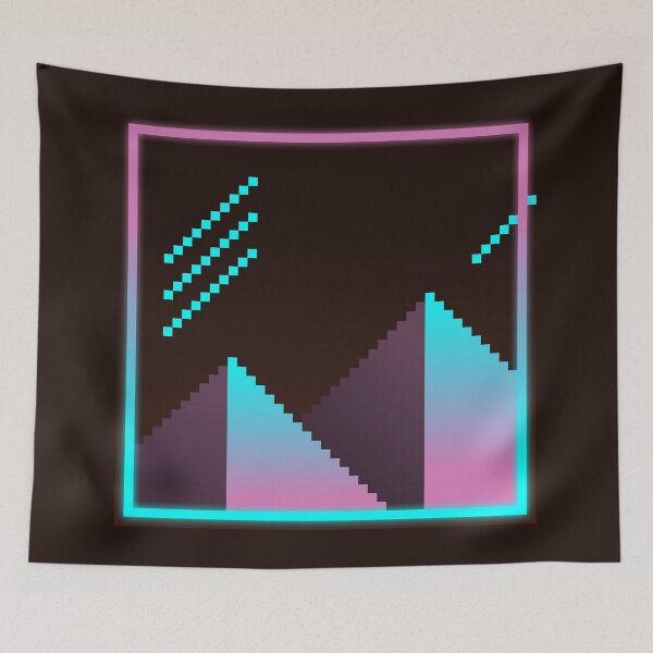 Item preview, Aesthetic Vaporwave Mountains Pixel Art Design  designed and sold by Gavirlas.