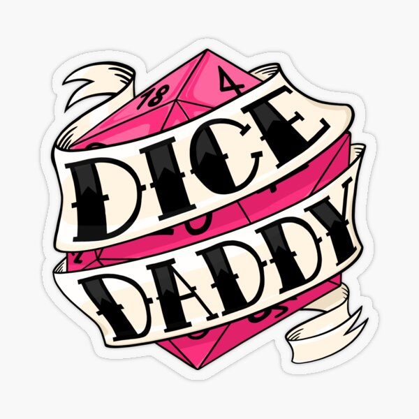 TheOtherGreek Dice Daddy Emote - Farbe 1 Transparenter Sticker