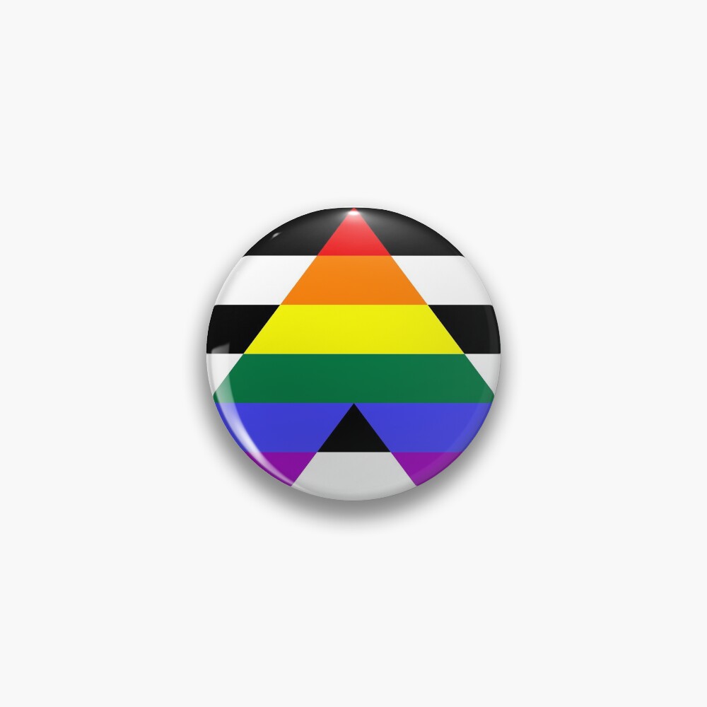 "Straight Ally Pride Flag" Pin for Sale by allhistory Redbubble
