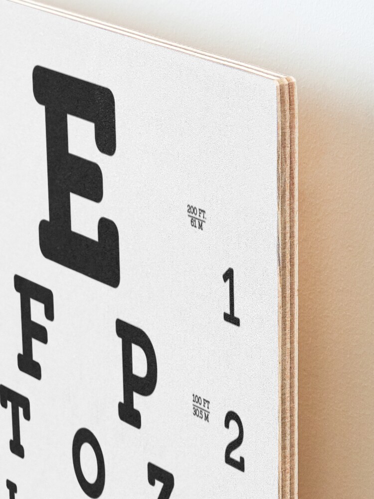 Snellen Eye Chart Poster for Sale by allhistory