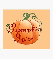 Pumpkin Spice Photographic Print