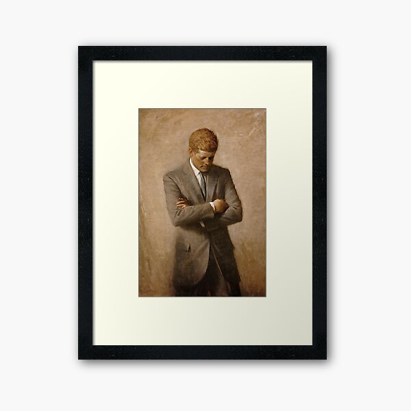 Item preview, John F Kennedy Official Portrait by Aaron Shikler designed and sold by allhistory.