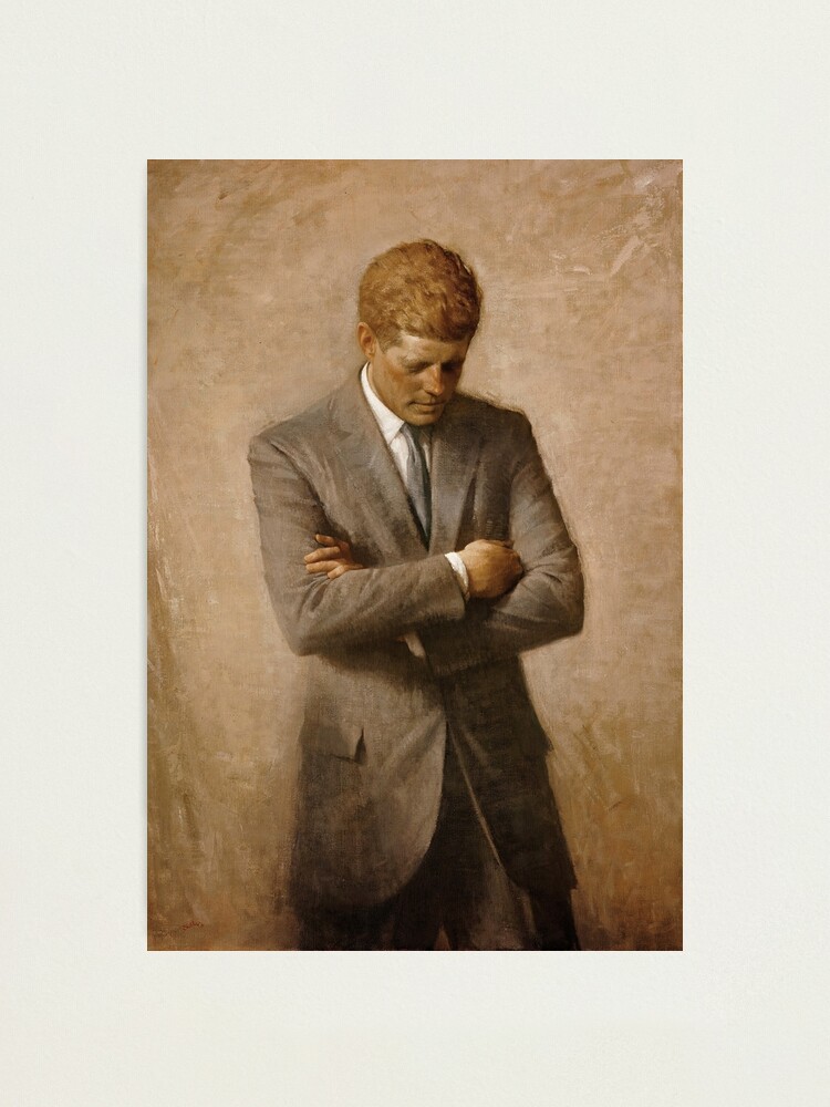 President John F Kennedy Official White House Portrait Silver Halide Photo