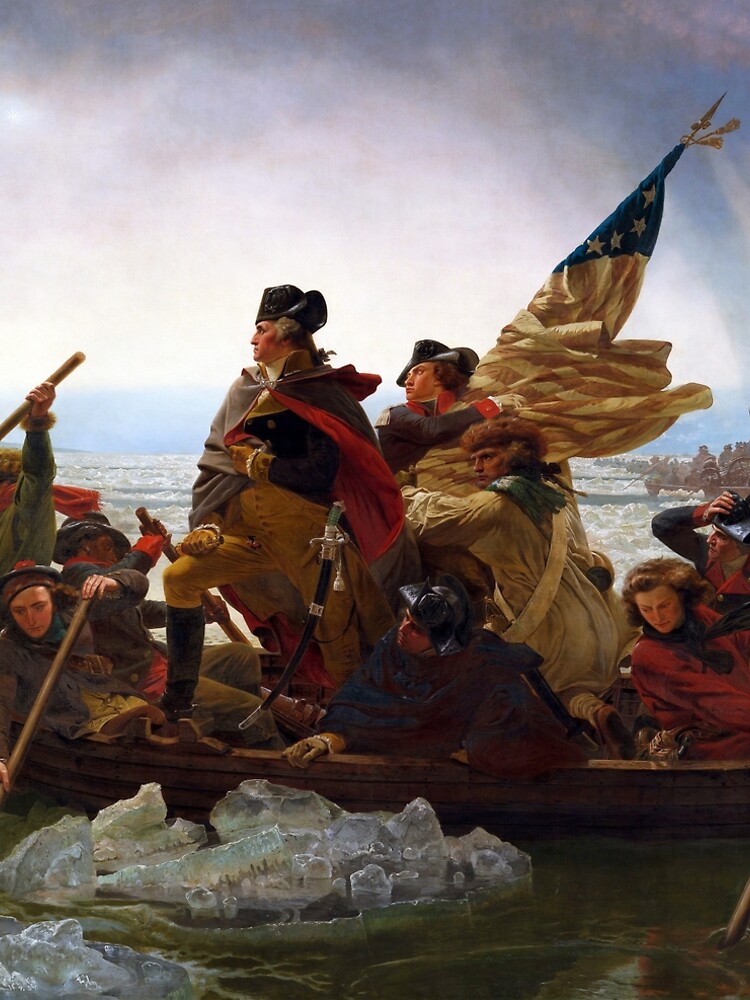 Washington Crossing the Delaware by Emanuel Leutze (1851) by allhistory