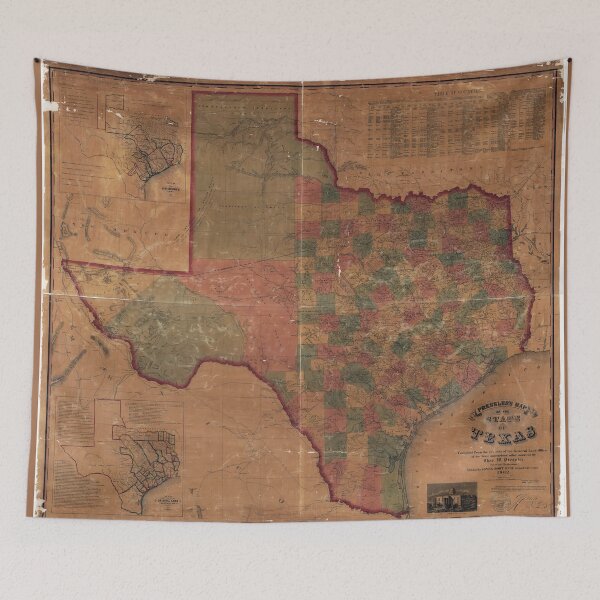 Item preview, Pressler's Map of the State of Texas (1862) designed and sold by allhistory.