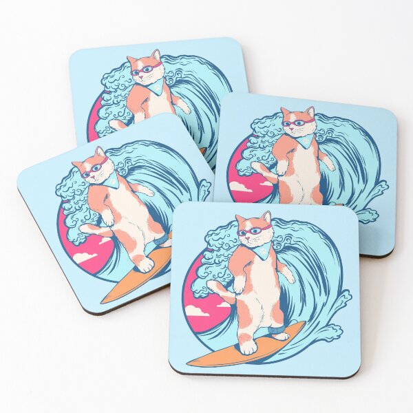 Item preview, Surfing Cat Dude designed and sold by machmigo.