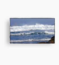 " Storms again batter Cornwall" Canvas Print