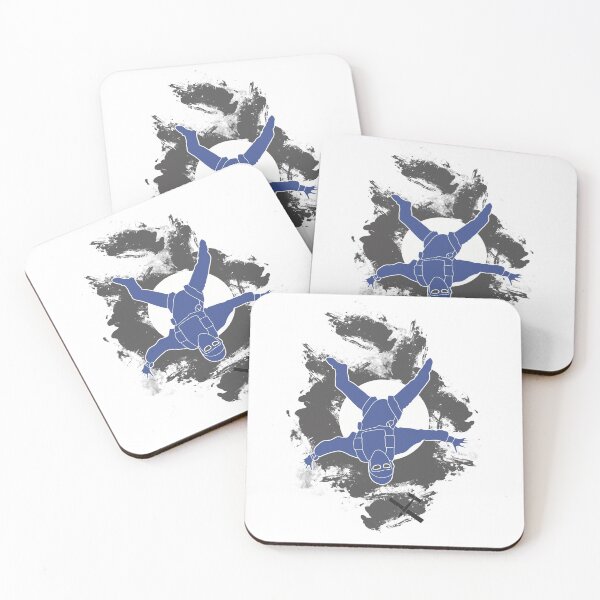 Item preview, Freeflyer in blue with grey clouds designed and sold by FatSlugDesigns.