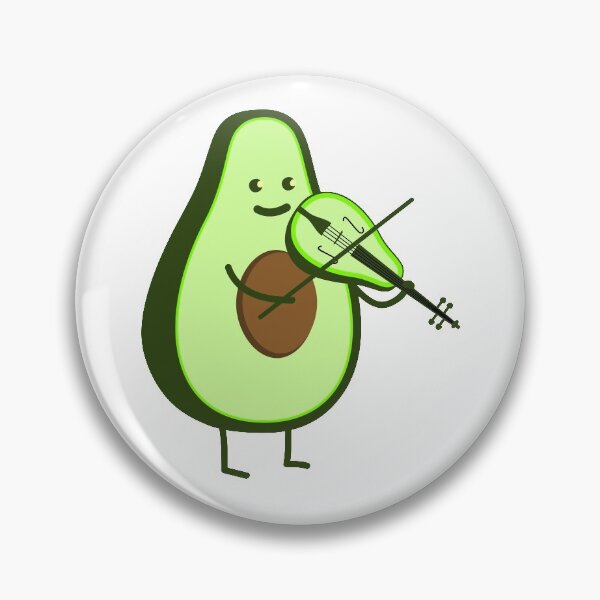 Item preview, Funny avocado with violin designed and sold by spontania.