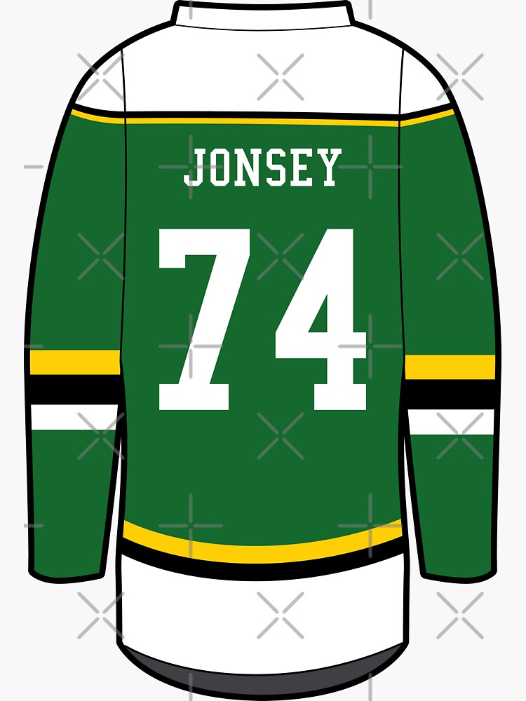Jonesy - Eagles Hockey Jersey #74 Sticker for Sale by brainthought