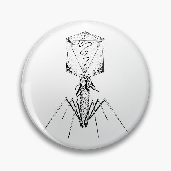 Item preview, Bacteriophage Biology - Virology Virus Attack designed and sold by Geek-topia.