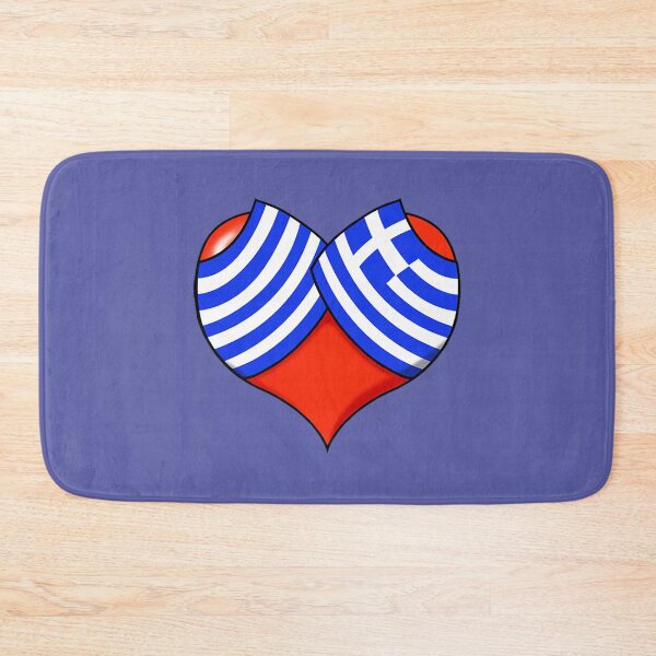 Item preview, Greek Flag Heart designed and sold by TheOtherGreek.