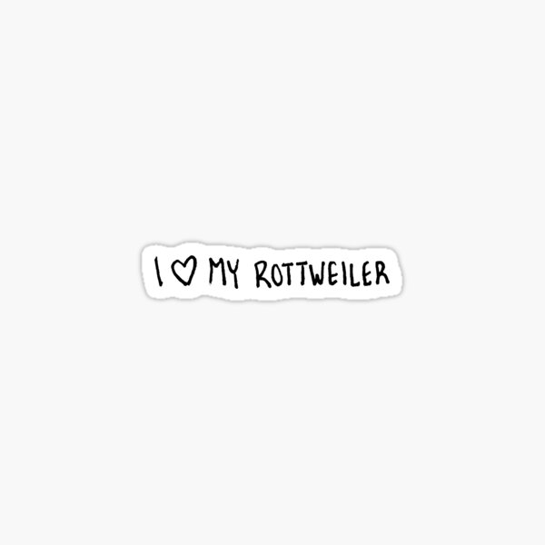 Item preview, I heart my rottweiler  designed and sold by alexabay.