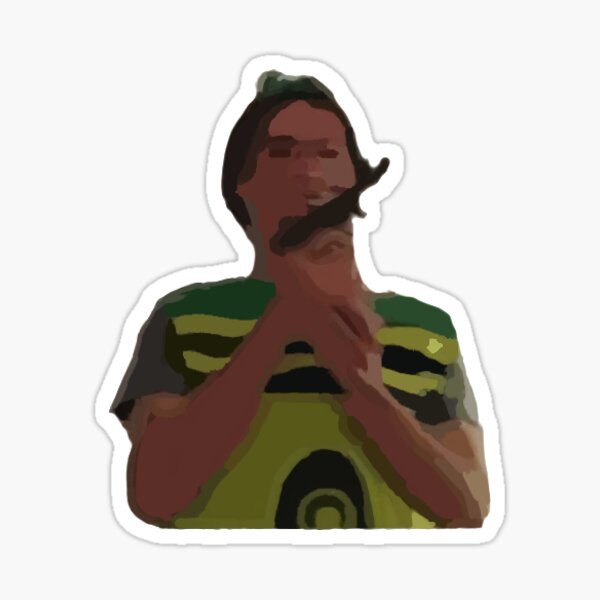 Crayon man Sticker
