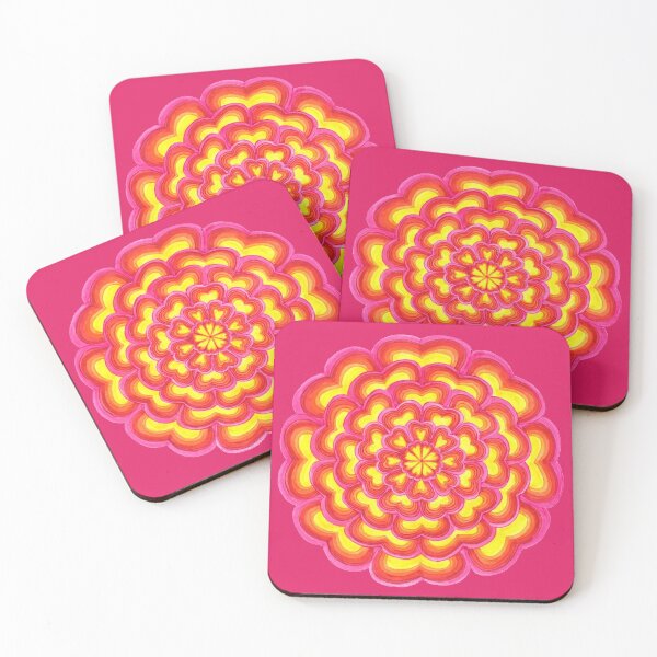 Item preview, Love Mandala Pink Red Yellow designed and sold by Sunfreestar.