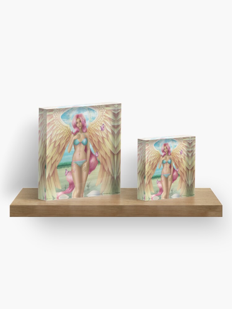 Alternate view of Birth of a Shy Angel Pantsu Acrylic Block