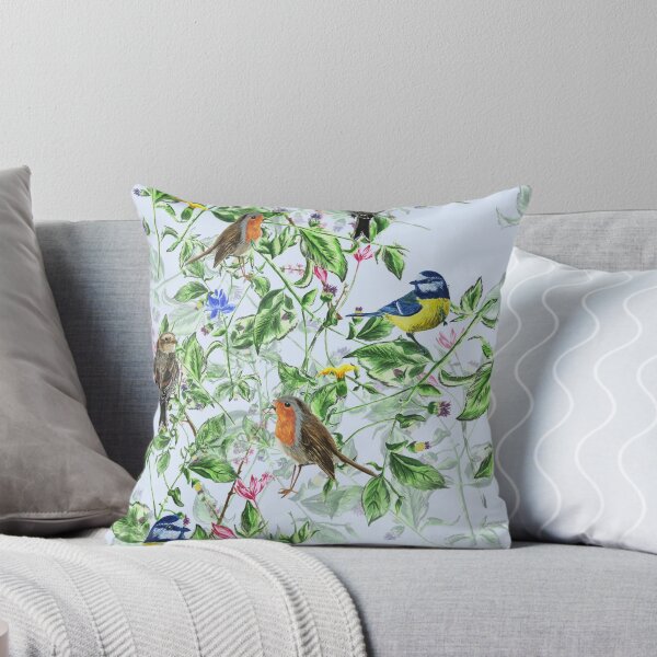 Item preview, hand painted birds and flowers designed and sold by hollievictoriat.