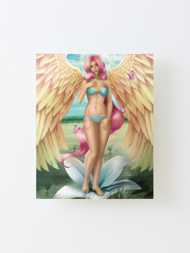 Alternate view of Birth of a Shy Angel Pantsu Mounted Print