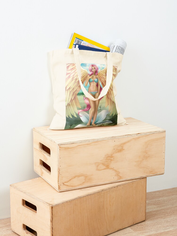 Alternate view of Birth of a Shy Angel Pantsu Tote Bag