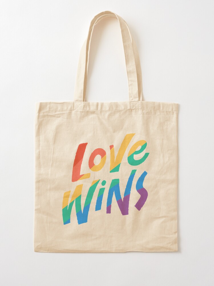 Love Is Love Tote Bag, LGBT Bag, Rainbow Pride, Love Wins Canvas Bag, Gay  Pride Tote, Lesbian Gay, Shopping Bag