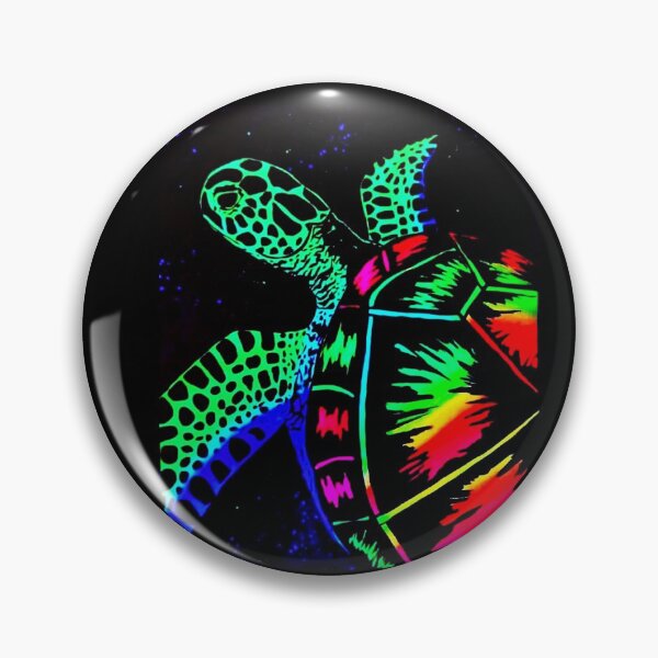 Item preview, Glowing  Rainbow Sea Turtle designed and sold by Pickynikki.