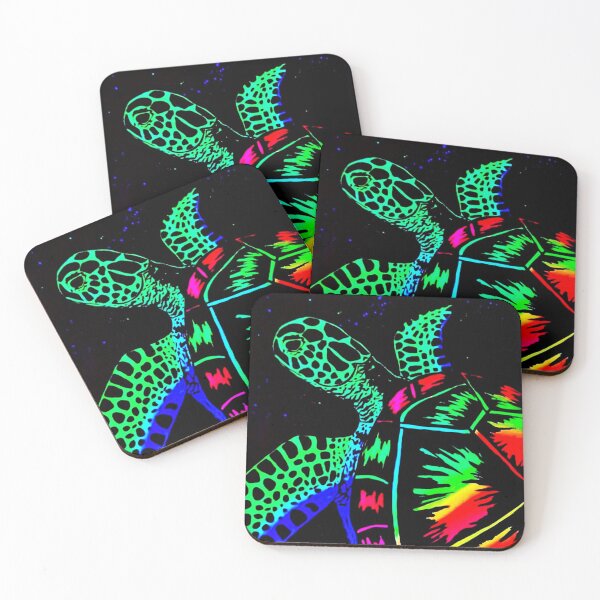 Item preview, Glowing  Rainbow Sea Turtle designed and sold by Pickynikki.
